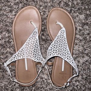 New Direction White Sandals